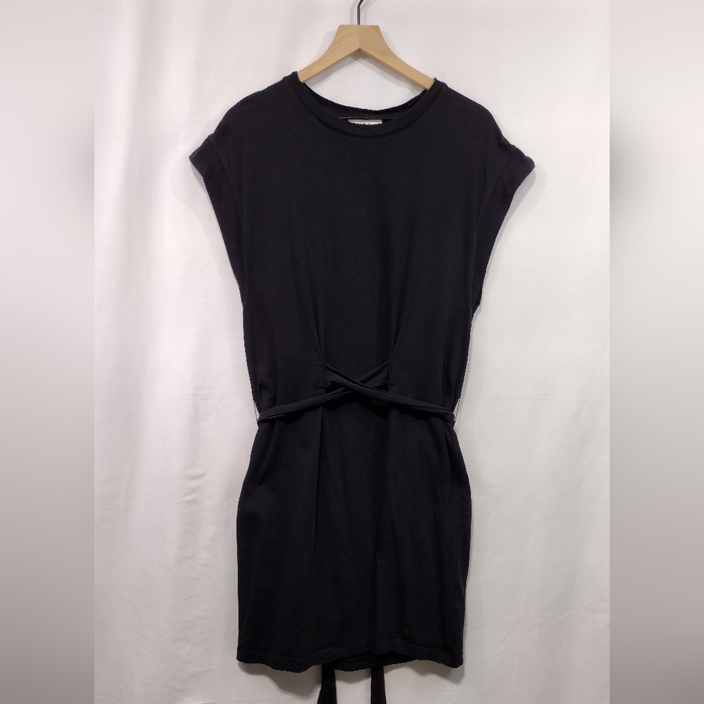 Vince Tie Waist Casual Dress Women's L Black Comfy Minimalist Vacation Office - Picture 2 of 9